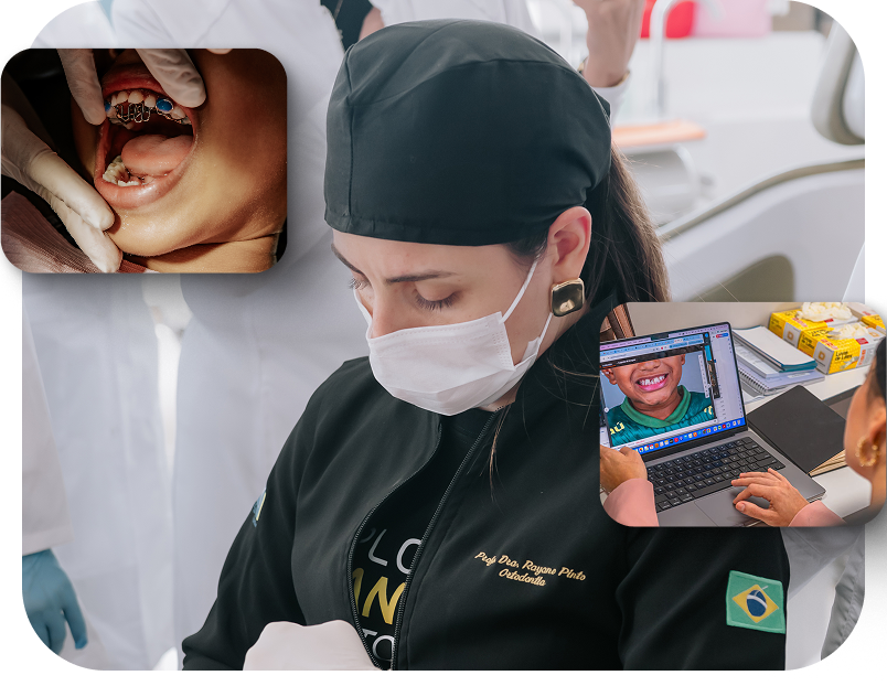 Prof. Dra. Rayane Pinto en la práctica clínica